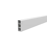 1-1/2 in. x 5-1/2 in. x 8 ft. White Vinyl Ranch Fence Rail - more colors