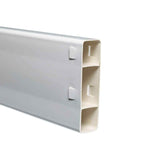 1-1/2 in. x 5-1/2 in. x 8 ft. White Vinyl Ranch Fence Rail - more colors