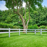 1-1/2 in. x 5-1/2 in. x 8 ft. White Vinyl Ranch Fence Rail - more colors