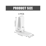 Paquete de 12 pestillos a prueba de bebés con adhesivo 3M: seguridad infantil para cajones, puertas, refrigeradores, hornos, inodoros, cocinas y electrodomésticos