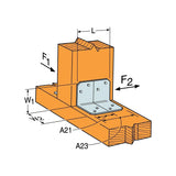 2 in. x 1-1/2 in. x 1-3/8 in. ZMAX Galvanized Angle