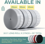 33 Feet Self Stick Silicone Door Seal Strip for Windows, Doors, Glass Shower Door, Sliding Door Weatherstrip Draft Stopper Weather Stripping Tape Roll Exterior Door Frame Sealers