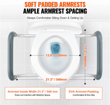 Asiento de inodoro elevado SKYSHALO, aumento de altura de 3,5", soporta hasta 300 libras.