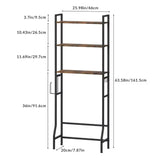 Over Toilet Storage,3-Tier Bathroom Shelf Storage Rack Freestanding Above Toilet Shelving for restroom Over Toilet Storage