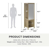 Wimberly Wardrobe with Mirror