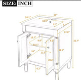 24” Bathroom Vanity with Sink, Powder Room Small Bathroom Vanity with 2-Door Cabinet, Undermount Sink, (Vogue Green)