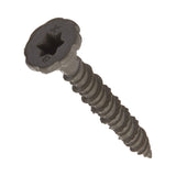 Tornillos para placas de cemento con cabeza dentada con punta de estrella n.° 9 x 1-1/4 pulg. (paquete de 185)