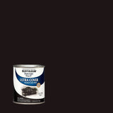 Pintura látex premium brillante Painter's Touch Ultra Cover de Rust-Oleum, color negro, 276166, cuarto de galón