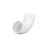 Codo de PVC de 90 grados Charlotte Pipe Schedule 40 de 1-1/2 pulg. de diámetro interior x 1-1/2 pulg. de diámetro interior, paquete de 1