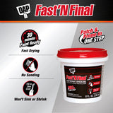 Masilla liviana DAP Fast 'N Final, 8 oz, para uso en múltiples superficies