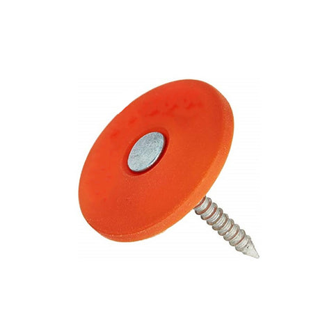 DKAKU 1-in 12-Gauge Electro-Galvanized Plastic Cap Nail - 1 LB (280 pk)