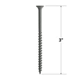 Tornillo para madera a madera DKAKU Prime Guard Ten n.° 8 x 3 pulg., 1 lb, 73 piezas, broca gratis