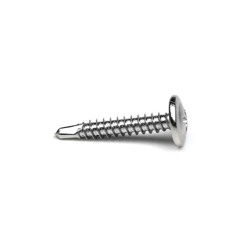 DKAKU #10 x 3/4 Modified Truss Wafer Head Screws Self Drilling 185-Pack - 1 LB Box - Includes 1 free bit #3