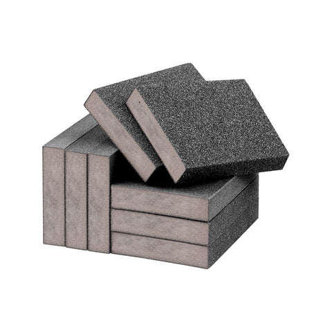 Bloques de lijado DKAKU de 8 piezas, esponja de lijado lavable y reutilizable para paneles de yeso, madera y metal, bloques de papel de lija en grano 60, 80, 120 y 220, grueso, medio y fino $12,75
