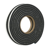 Burlete de espuma negra de 3/8" x 5/16" x 10 pies, marca Duck, paquete de 2