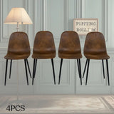 Set of 4/6/8 Office Reception Chairs - Suede Upholstered Chairs with Metal Legs, Mid-Back, Footrest, Armless Design for Waiting Rooms and Reception Areas
