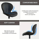 Set of 2 Bar Stools Modern Swivel Bar Chairs, Barstools Counter Height with High Backrest, Easy Assembly for Bar, Kitchen, Dining Room