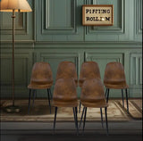 Set of 4/6/8 Office Reception Chairs - Suede Upholstered Chairs with Metal Legs, Mid-Back, Footrest, Armless Design for Waiting Rooms and Reception Areas
