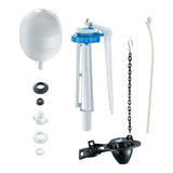 Kit completo de reparación de inodoros Hyper Tough con válvula de llenado y aleta