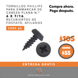 DKAKU #6 x 7/16 Phillips Pan Framing Screws Phosphate coated Sharp - 5000 pk