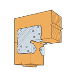 Tapa de poste final galvanizada LCE ZMAX para madera de 4x nominal