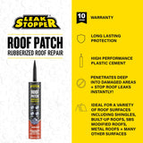 Parche de goma para techo Leak Stopper de 10 oz. Cubre 3 pies.