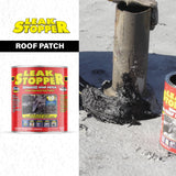 Parche de goma para techo Leak Stopper, 1 galón, cubre 10 pies cuadrados.