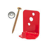 (Lot of 1) Fire Extinguisher Bracket, Wall Hook, Mount, Hanger, Universal for 5 Lb. Extinguishers with Free Screws or WASHERS