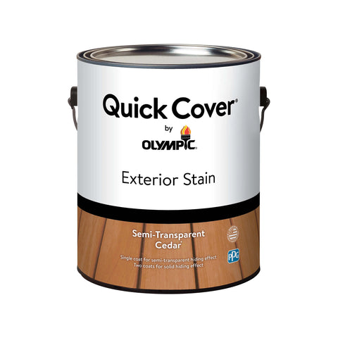 Tinte para madera Olympic Quick Cover para interiores y exteriores, cedro, 1 galón