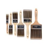 Pro Grade Home Wall / Trim House Paint Brush Set - for Cabinet Decks Fences Interior Exterior