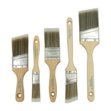 Pro Grade Home Wall / Trim House Paint Brush Set - for Cabinet Decks Fences Interior Exterior