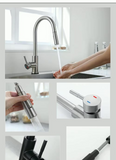 Kitchen Faucet Pull Out Brushed Nickle Sensor Stainless Steel Black Smart Induction Mixed Tap Touch Control Sink Tap