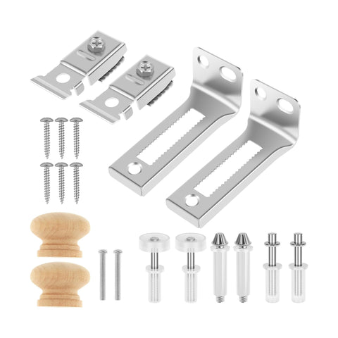 Kit de herramientas de reparación de herrajes para puertas de armario plegables de tamaño A, accesorios de bisagra de fácil instalación para puertas de armario plegables, herrajes para puertas, varios tamaños