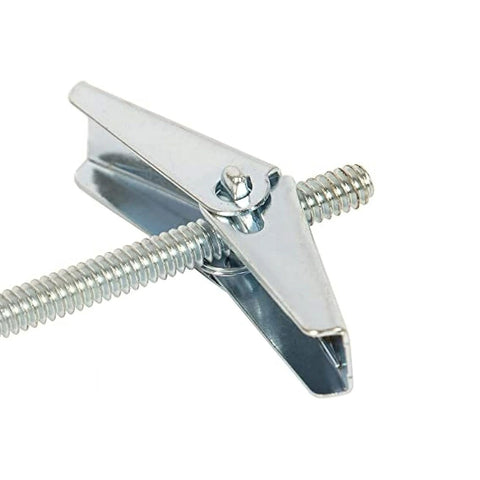Pernos de mariposa - Anclajes para paneles de yeso de 3/16" x 3" para colgar cuadros, estantes, soportes de TV y más - Kit para colgar cuadros resistente y fácil de instalar | Incluye 10 tornillos y 10 anclajes para paneles de yeso